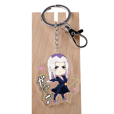 

Anime JOJOs Bizarre Adventure Acrylic Keychain Anime Accessories Cartoon Key Ring