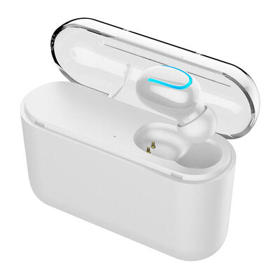 

Wireless Q32 Bluetooth V50 Single Ear Stereo Headset with Charging Bin