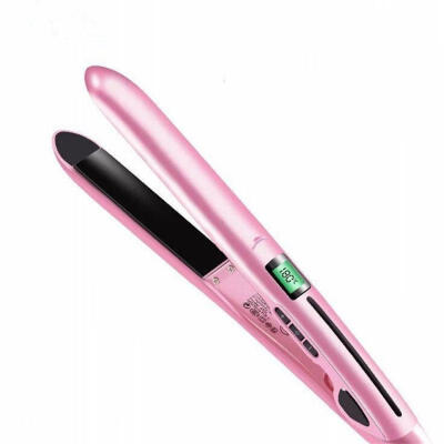 

Flat Iron 2-in-1 Hair Straighter And Curler With LED Display For DIY HairstylingUS PLUG