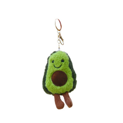 

1PC Fashionable avocado Plush Key Chain Charm Pendant cartoon fruit Plush Doll