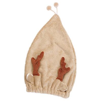 

〖Follure〗Cartoon Microfiber Hair Turban Quickly Dry Hair Hat Wrapped Towel Bathing Cap