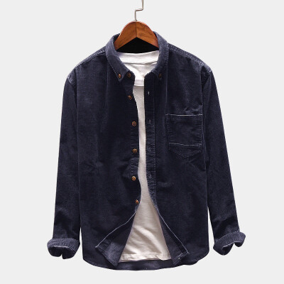 

Mens Casual Solid Long Sleeves Button Coat Loose Lapel Collar Outwear Jacket