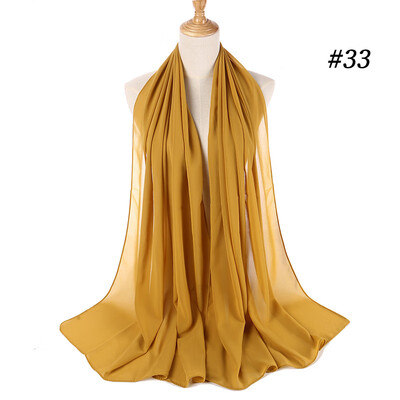 

Monochrome ethnic pearl chiffon bubble towel headband selling high quality Muslim women hijab scarf