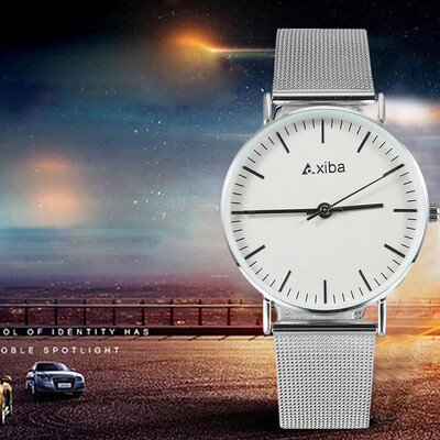 

〖Follure〗Mens Business And Leisure Stainless Steel Watch Band Watch Quartz Watch