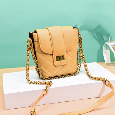 

Mini-Bucket Bag Summer Fresh Bag Chain Fragrance Ling Ge Yang Qiao Xiaozhong One Shoulder
