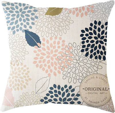 

〖Follure〗Leaf Linen Cushion Cover Throw Pillow Case Sofa Home Decor