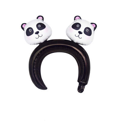 

New Hot 5 Pcslot Foil Balloon Cute Cartoon Animals Party Balloon Hair Hoop Party Favor For Kids Home Party Festival Ballon Decor