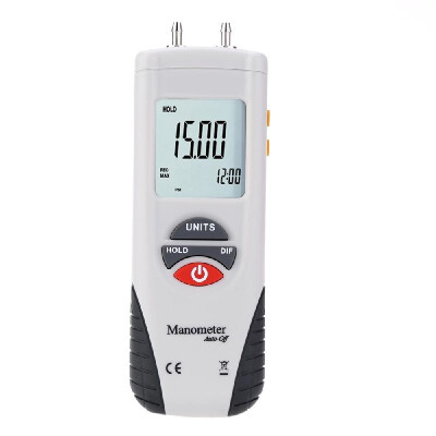 

LCD Mini Digital Manometer Differential Gauge Air Pressure Meter ±2Psi Data Hold 11 Units