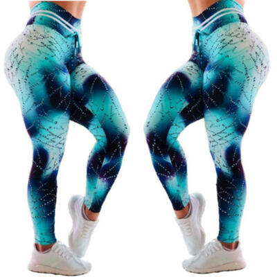 

Women High Waist Yoga Pants Sports 3D Print Fitness Stretch Workout Gym Leggings