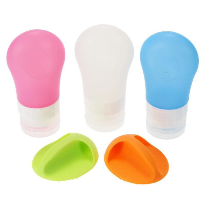 

60ML Travel Cosmetic Bottle Toiletry Containers Set Leak Poof Approved Silicone Lotion Shampoo Toiletries Containers