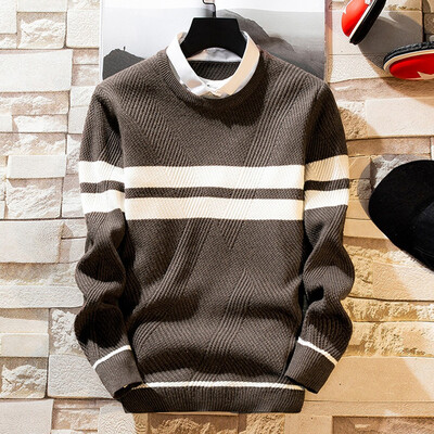 

Gobestart Mens New Autumn Winter Casual Long Sleeve Knitting Sweaters Tops Blouse