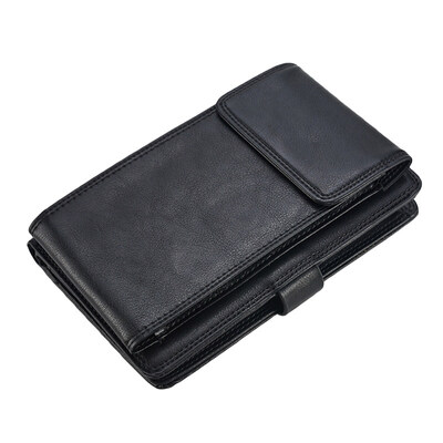

Women Solid Color Purse Multi Slots Wristlet Faux Leather Wallet Phone Holder