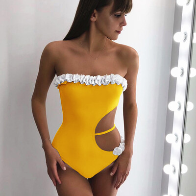 

Roseonmyhand Women Bikini Set Swimwear Push-Up Padded Solid Bra Swimsuit Beachwear