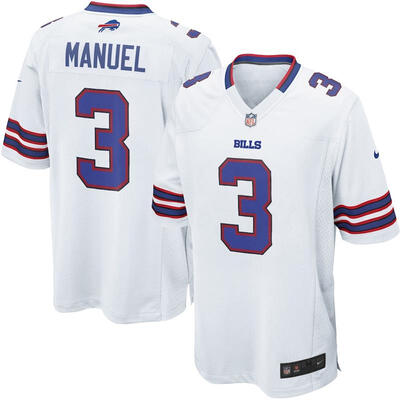 

Youth Football Jersey Buffalo Bills EJ Manuel White Game Jersey
