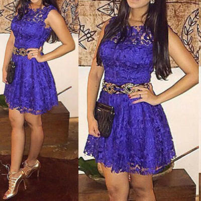 

US Women Summer Casual Dress Sleeveless Evening Party Cocktail Short Mini Dress