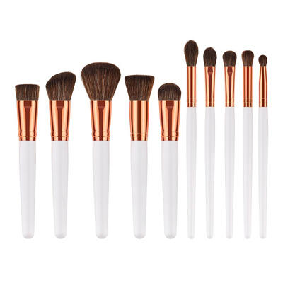 

10pcs Soft Hair Eye Shadow Blush Foundation Powder Makeup Brushes Set Kit