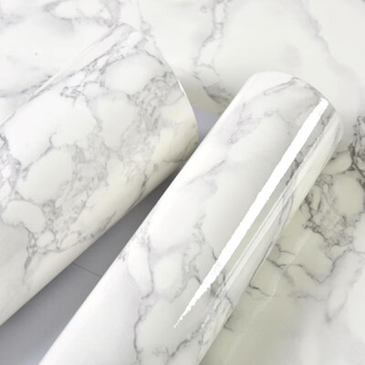 

10m Marble Pattern Water-resistant Moistureproof Removable Self Adhesive Wallpaper Peel & Stick PVC Wall Stickers for Living Room
