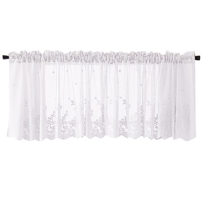 

Siaonvr Waffle Woven Textured Valance for Bathroom Water Repellent Window Covering