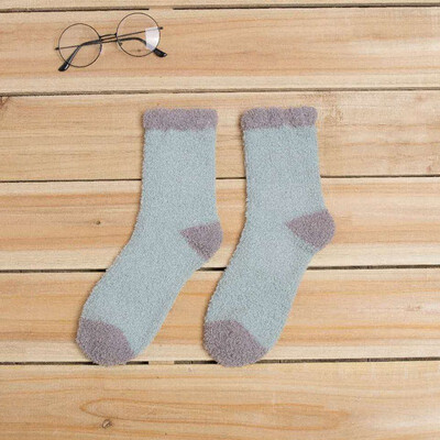 

Thickening Women Cashmere Socks Lovely Plush Keep Warm Sleep Home Floor Ladies Funny Socks Coral Fluffy Warmer Socks
