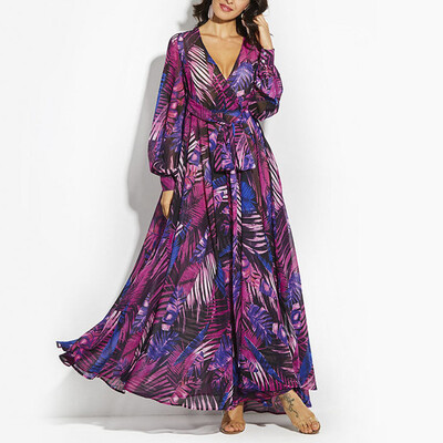 

Women Boho Long Maxi Dress Ladies Cocktail Party Evening Summer Beach Sundress