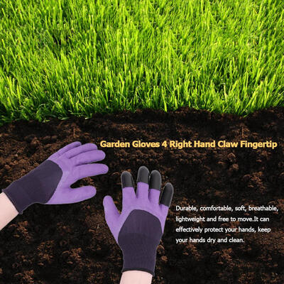 

1 Pair Garden Gloves 4 Right Hand Claw for Household Greenhouse Digging