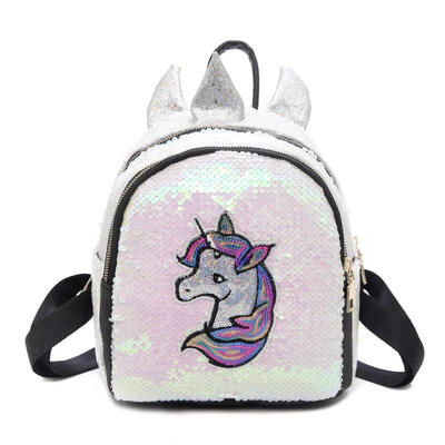 

Cute Sequins Horse Print Travel Backpacks Preppy Women Small School Bags