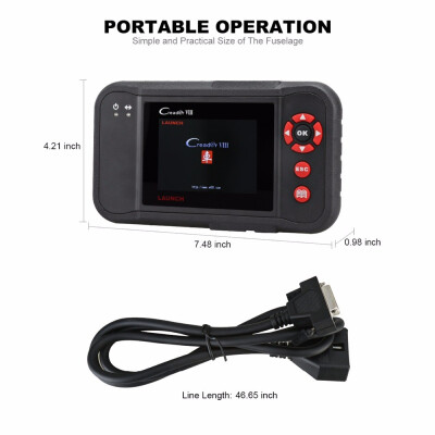 

Beautytrees Launch X431 OBD2 Scanner Viii Vehicle Code Reader Auto Scan Tool for ENGATABSSRS&EPBSASOil Service Light Rese