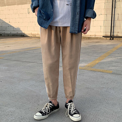 

Gobestart Mens New Style Nine-Minute Sportswear With Striped Feet Fashion Sports Pants