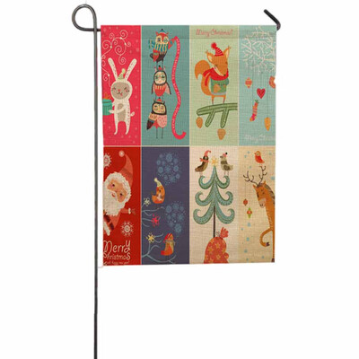 

Tailored Christmas Garden Flag Indoor Outdoor Home Decor Letters Flowers Flag