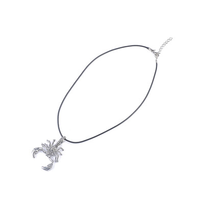 

1 PCS Vintage Men Scorpion Necklace Leather Rope Pendant Neck Chain Jewelry Accessory