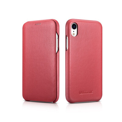 

ICARER Fashion Case For Apple iPhone XR XS MAX Case Skin Genuine Leather Book Cover For iPhone X XS Phone Case real leather Busi