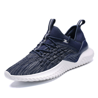 

Autumn mens casual sports wild trend flying woven breathable mens shoes running shoes student net shoes manufacturers