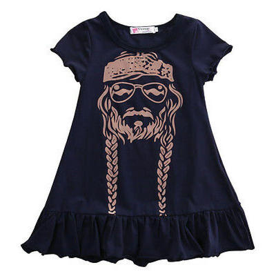

Baby Girl Dress Kids Princess Party Summer Cotton Child Dress Willie Nelson