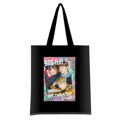 

CAR-TOBBY BTS Kpop Love Yourself Canvas Shoulder School Womens Fashion Handbag Bag Gift