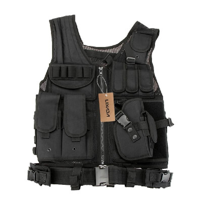 

Lixada Outdoor Military Tactical Army Polyester Airsoft War Game Hunting Vest for Camping Hiking