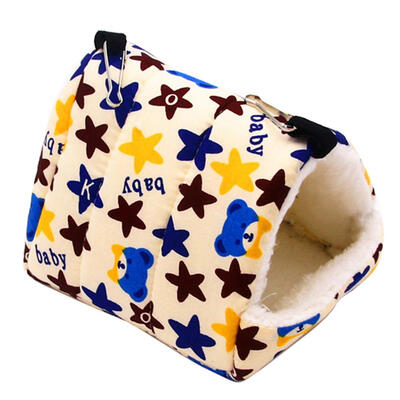 

Pet Animal Nest Plush Bird Cave Cage Warm Hanging Bed Hut Tent Toy House