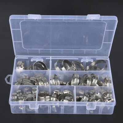 

Greensen Practical 60PCS Boxed Stainless Steel American Hose Clamp Combination Clamp