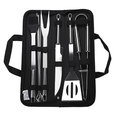 

BBQ Grill Tools Set Heavy Duty Stainless Steel Barbecue Pastry Baking Utensils Set Kicthen Cooking Food Accessories Kit with Stora