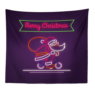 

Toponeto Merry Christmas Beach Cover Up Tunic Tapestry Tablecloth Home Decoration