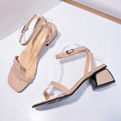 

Womens shoes spring&summer with square-head rough&sandal womens all-in-one fashion&fairy-style sandal