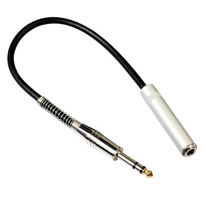 

1ft03m 635mm Stereo Male to Female Extension Audio Amp Guitar TRS Cable