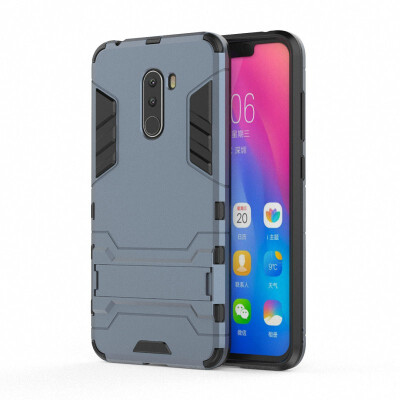 

for Xiaomi Pocophone F1 Shockproof Hard Phone Case for Xiaomi Pocophone F1 Poco F1 618" Armor Case Back Cover Fundas Capa Etui