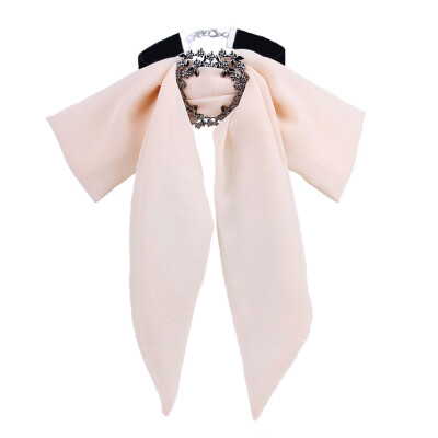 

Crystal Bow Brooch Pendants New Fashion 5 Colors Rhinestone Dress Shirt Brooches Pin Bow Tie Dress Collar Jewelry Accessories