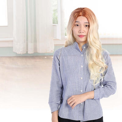 

Greensen Womens Wig Long Golden Wavy Synthetic Hair Heat Resistant Cosplay Curly Wig