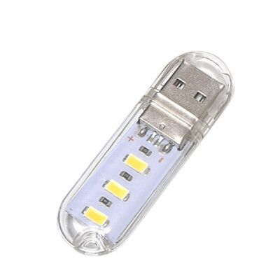 

8 LED USB Powered Operated Mini Reading Lamp Book Light Portable Warm White for Office Students Library