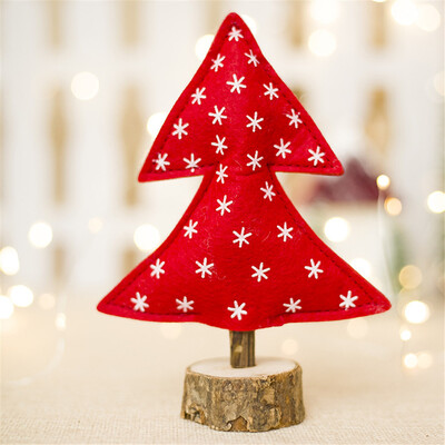 

〖Follure〗Merry Christmas Tree Cloth Desk Decoration Toy Doll Gift Office Home Children