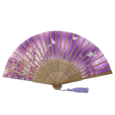 

〖Follure〗Folding Fans Handheld Fans Bamboo Fans Womens Hollowed Bamboo Hand Holding Fan