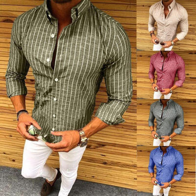 

Fashion Men´s Luxury Formal Shirts Long Sleeve Shirt Casual Slim Fit Stylish Dress Shirts Tee Tops