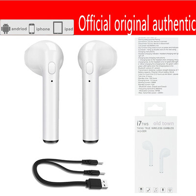 

old town handsfree bluetooth headphone I7S TWS Wireless earbuds For Apple iPhone Xiaomi sony huawei Samsung Galaxy s7 s8 s9