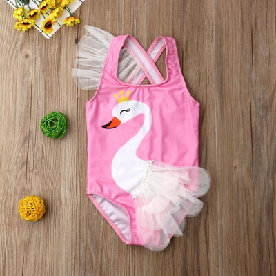 

Girls Kids Character Swimwear Swimming Costume Swimsuit Bikini Age 1-6 Years